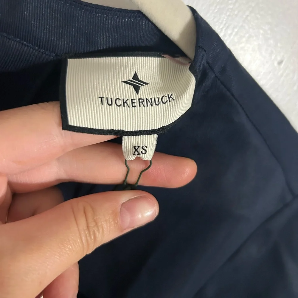 Tuckernuck Navy Pleated Mini Dress